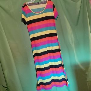 Annabelle 1X multi-colored maxi dress.